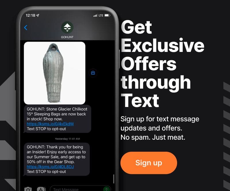 GOHUNT ad: sms